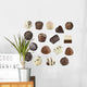 Chocolate Candies Wall Decal Sticker Set