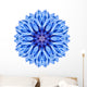 Blue Cornflower Mandala Flower Wall Decal