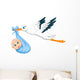 Stork With Baby 