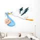 Stork With Baby 