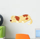 Cute dog cartoon sleeping Wall Decal