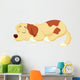 Cute dog cartoon sleeping Wall Decal