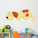 Cute dog cartoon sleeping Wall Decal