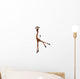 Rendered Image of a Really Cute Giraffe Wall Decal