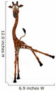 Rendered Image of a Really Cute Giraffe Wall Decal