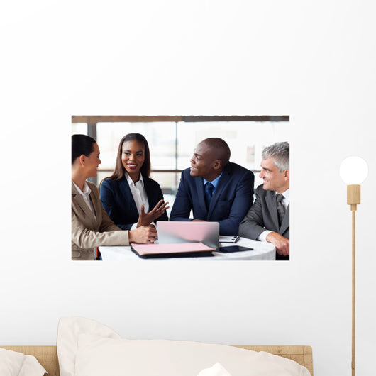 business partners having meeting Wall Mural