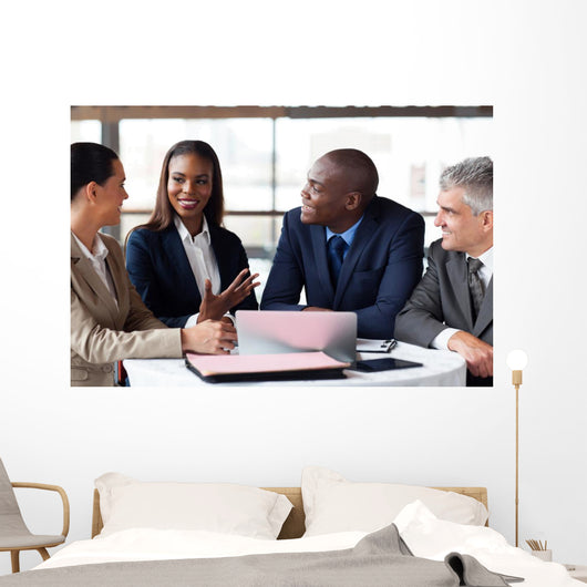business partners having meeting Wall Mural