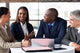 business partners having meeting Wall Mural
