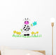 Cow and Flowers Wall Decal