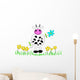Cow and Flowers Wall Decal