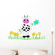 Cow and Flowers Wall Decal