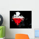 Red Cocktail With Ice Vapor Wall Mural
