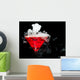 Red Cocktail With Ice Vapor Wall Mural