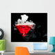 Red Cocktail With Ice Vapor Wall Mural