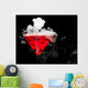 Red Cocktail With Ice Vapor Wall Mural