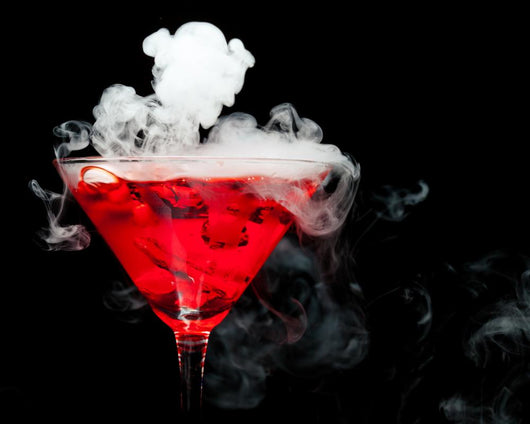 Red Cocktail With Ice Vapor Wall Mural