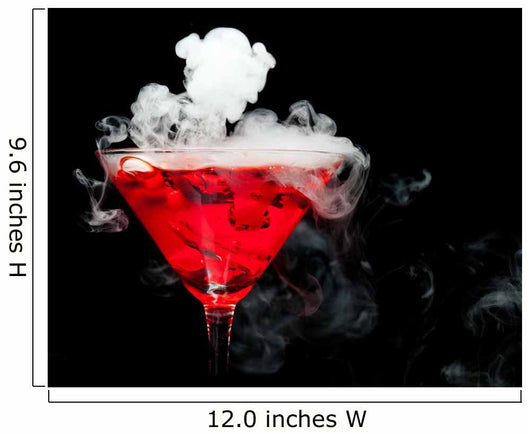 Red Cocktail With Ice Vapor Wall Mural