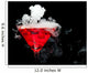 Red Cocktail With Ice Vapor Wall Mural