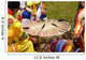 Indians Around a Drum at Pow Wow Wall Mural