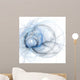 Abstract fractal blue on the white background Wall Mural