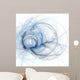 Abstract fractal blue on the white background Wall Mural