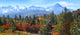 Panoramic view of Rocky mountains 