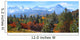 Panoramic view of Rocky mountains 