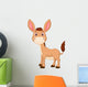 Cute donkey cartoon Wall Decal