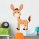 Cute donkey cartoon Wall Decal