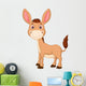 Cute donkey cartoon Wall Decal