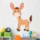 Cute donkey cartoon Wall Decal