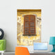 Window Shutters and Old Paint Wall Mural