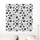 Seamless Pet Paw Print Wall Decal