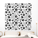Seamless Pet Paw Print Wall Decal