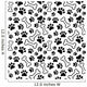 Seamless Pet Paw Print Wall Decal