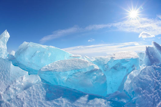 Winter Baikal lake 