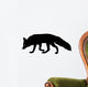 Silhouette of fox Wall Decal