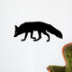 Silhouette of fox Wall Decal
