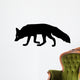 Silhouette of fox Wall Decal