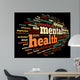 Mental Health in Word Tag Cloud Wall Mural