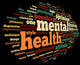 Mental Health in Word Tag Cloud Wall Mural