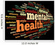 Mental Health in Word Tag Cloud Wall Mural