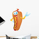 hot dog cartoon Wall Decal