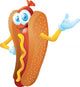 hot dog cartoon Wall Decal