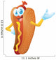 hot dog cartoon Wall Decal