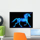 Fire unicorn. Wall Mural