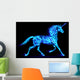 Fire unicorn. Wall Mural