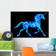 Fire unicorn. Wall Mural