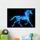 Fire unicorn. Wall Mural