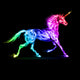 Colorful fire unicorn. Wall Mural